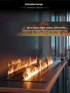 800mm Atomizing Fireplace For Living Room Multi-color Fake Flame Electronic Fireplace Home Remote Control Water Steam Fireplace