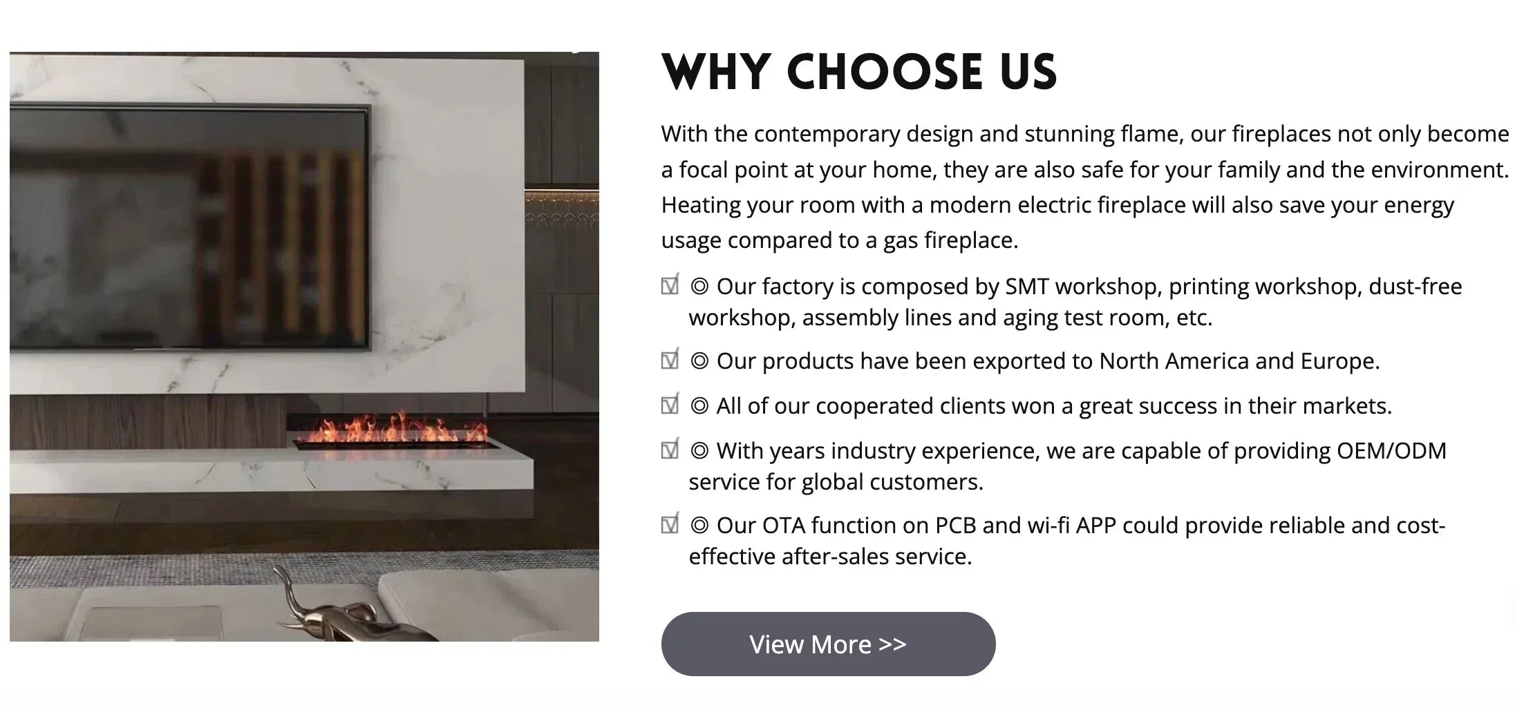 Electric FireplaceTV Stand RGB Electric Fireplace Heater 750w/1500w Wall Recessed Electric 24 Inch Square Fireplace UKCA/ETL/CE/