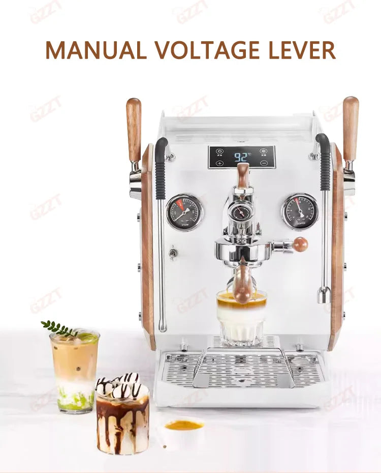 Classic E61 Brewing Group Head Coffee Machine with 9 Bar Pressure Multifunctional Commercial Espresso Coffee Maker for Cafe Shop