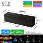 3D Water Electric Fireplace Mist Fireplace Embedded Realistic Mist Flame Remote Control APP Interior Decoration Steam Fireplace