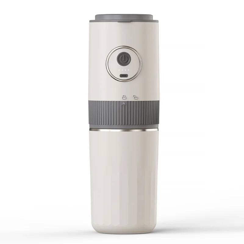 All-in-One Coffee Maker Travel-Friendly Handheld Espresso Machine with Built-in Grinder Mini Pour over Cup for Home And Outdoor