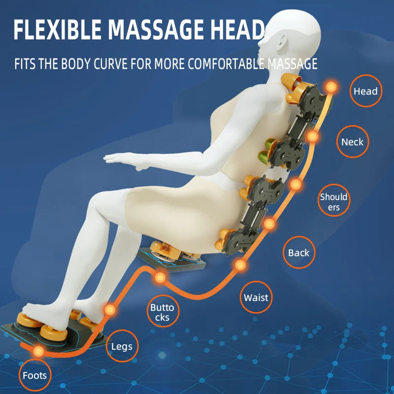 AS-100 Automatic Home Full Body Airbag Kneading  Massag Chair Electric Zero Gravity Massage Chair with Bluetooth Voice Control