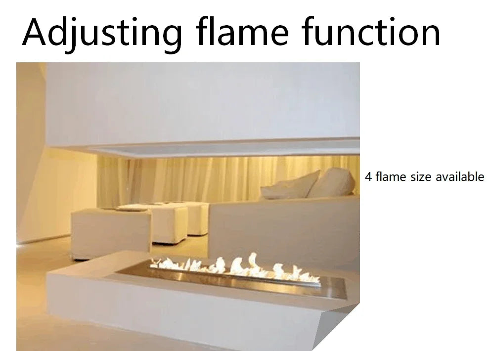 Electric LED Fireplace 3D Flame Water Vapor Steam Fire Place Auto Fill & Drain Fake Flame Fireplace for Living Room Home Decor