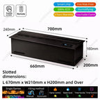 Water Electric Fireplace 3D Mist Fireplace Embedded Realistic Mist Flame Remote Control APP Interior Decoration Steam Fireplace