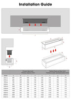 3D Water Electric Fireplace Mist Fireplace Embedded Realistic Mist Flame Remote Control APP Interior Decoration Steam Fireplace