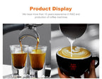 Commercial Coffee Machine CRM3120C Dual Head Coffee Machine, Independent Multi Boiler System, Adjustable Extraction Temperature