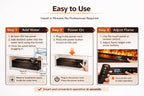 Water Electric Fireplace 3D Mist Fireplace Embedded Realistic Mist Flame Remote Control APP Interior Decoration Steam Fireplace