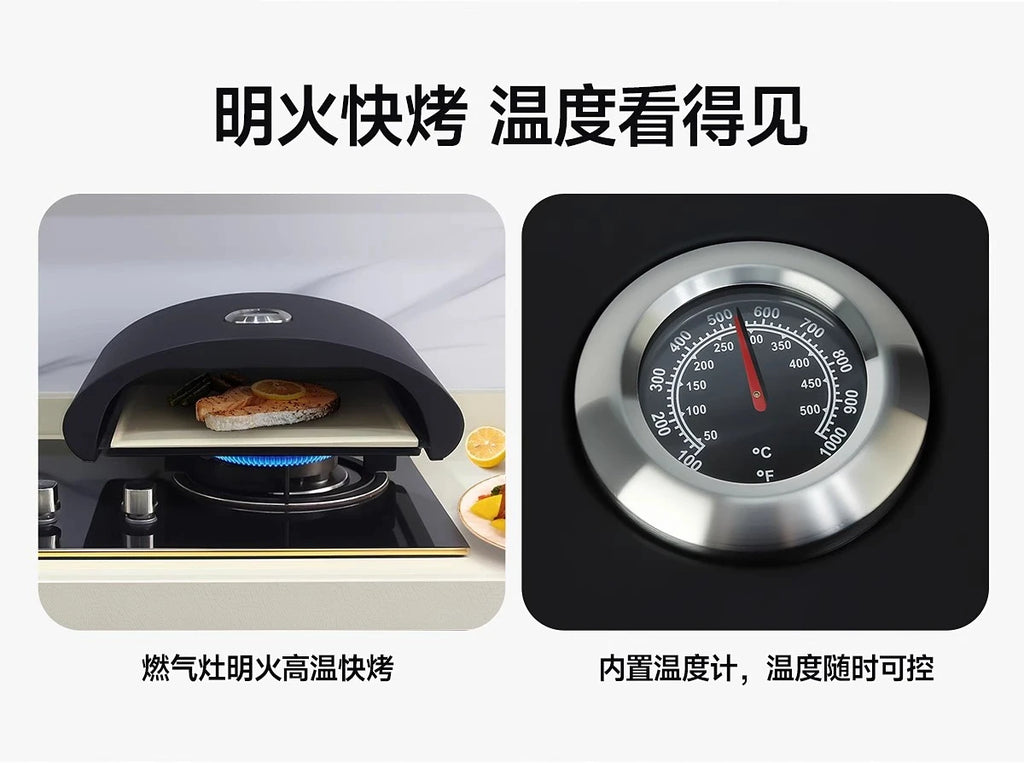 12 inch gas pizza oven box outdoor commercial household indoor barbecue kiln gas stove oven