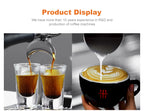 Commercial Coffee Maker CRM3120C Dual Head Coffee Machine, Independent Multi Boiler System, Adjustable Extraction Temperature