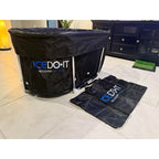 PVC Large Oval Ice Bath Tub 117 CM for Athletes Post-Exercise Recovery Portable Bathtub for Home Gyms Indoor Outdoor use