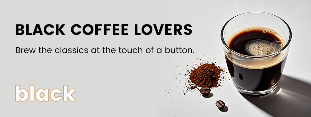 Mcilpoog M3 Automatic Espresso Coffee Machine ，Built-In Milk Frother & Tank, 7 Coffee Varieties, Touchscreen