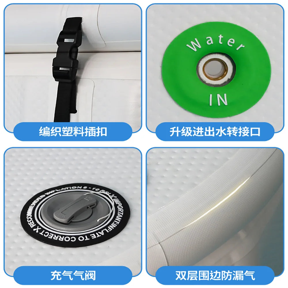 150*80*75cm Foldable Bathtub for Adults, Ice Bath, Portable Inflatable Bathtub Resumption of training