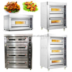 3 Deck 6 Trays Commercial Kitchen Oven Toaster Bakery Machine Equipment Pizza Baking Oven Electric Bread Cake Deck Oven
