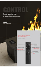 Netflix Fireplace |Smart Silent Mist Fireplac Silent Humidifier + Crackling Sound | No Gas/Wood Needed | 5-Year Warranty