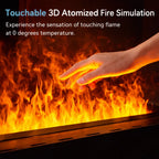 Water Electric Fireplace 3D Mist Fireplace Embedded Realistic Mist Flame Remote Control APP Interior Decoration Steam Fireplace