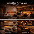 Water Electric Fireplace 3D Mist Fireplace Embedded Realistic Mist Flame Remote Control APP Interior Decoration Steam Fireplace