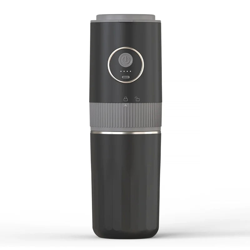 All-in-One Coffee Maker Travel-Friendly Handheld Espresso Machine with Built-in Grinder Mini Pour over Cup for Home And Outdoor