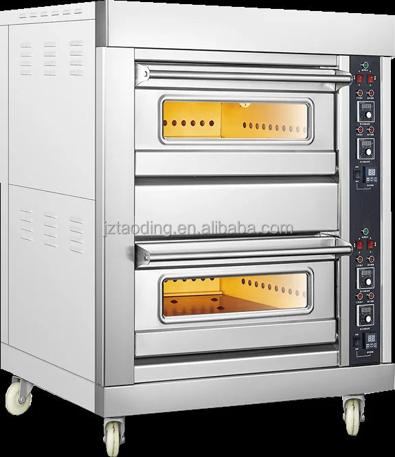 3 Deck 6 Trays Commercial Kitchen Oven Toaster Bakery Machine Equipment Pizza Baking Oven Electric Bread Cake Deck Oven