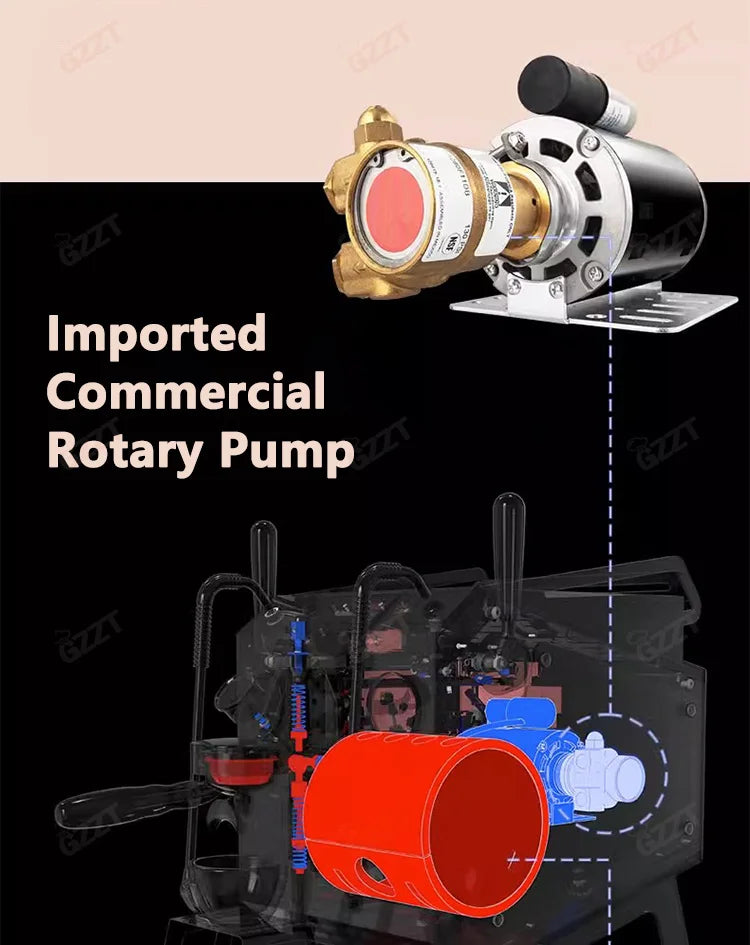 Classic E61 Brewing Group Head Coffee Machine with 9 Bar Pressure Multifunctional Commercial Espresso Coffee Maker for Cafe Shop