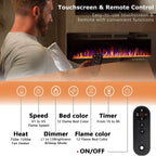 [Discounted Price!]72 inch Ultra-Thin Electric Fireplace in-Wall Recessed and Wall Mounted Fireplace Heater,Timer,Low Noise, Rem