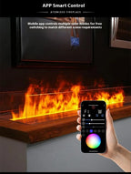 800mm Atomizing Fireplace For Living Room Multi-color Fake Flame Electronic Fireplace Home Remote Control Water Steam Fireplace