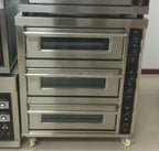 3 Deck 6 Trays Commercial Kitchen Oven Toaster Bakery Machine Equipment Pizza Baking Oven Electric Bread Cake Deck Oven