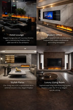 Water Electric Fireplace 3D Mist Fireplace Embedded Realistic Mist Flame Remote Control APP Interior Decoration Steam Fireplace