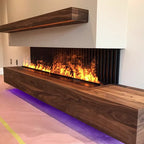 Netflix Fireplace |Smart Silent Mist Fireplac Silent Humidifier + Crackling Sound | No Gas/Wood Needed | 5-Year Warranty
