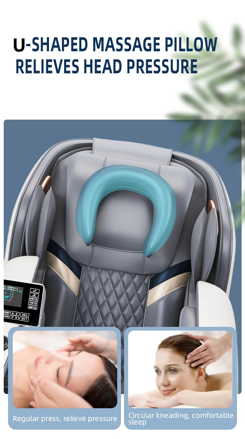 AS-100 Automatic Home Full Body Airbag Kneading  Massag Chair Electric Zero Gravity Massage Chair with Bluetooth Voice Control