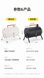 Barbecue grill for home use, both frying and grilling, portable outdoor camping, smoke-free barbecue grill, barbecue grill