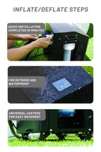 Inflatable Black Portable Oval Cold Plunge Ice Bath Tub with Pump for Cold Water Therapy Recovery