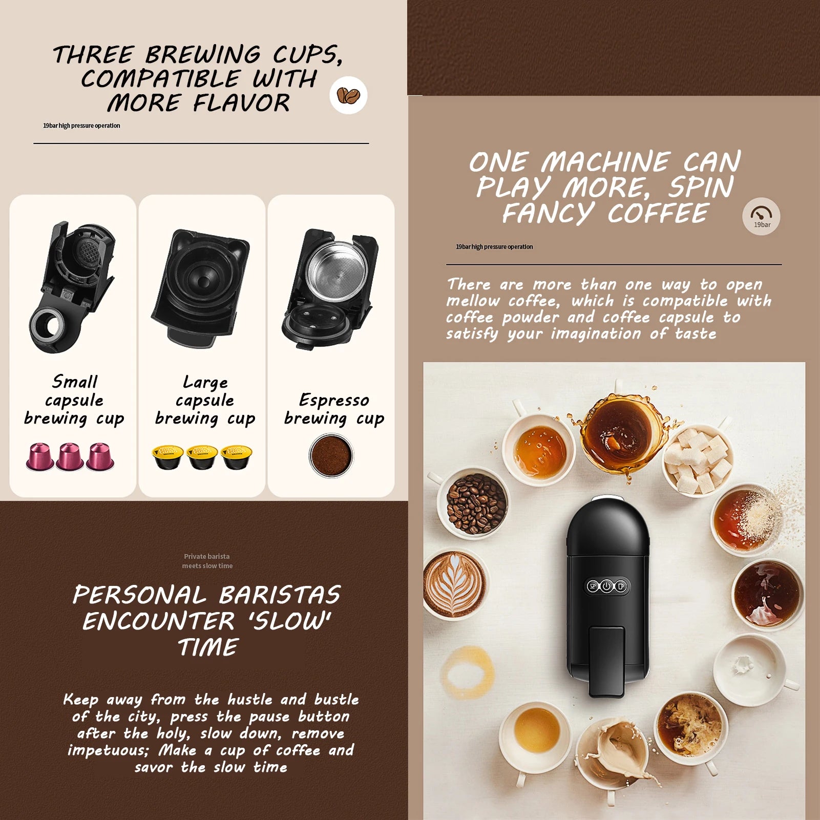 Professional Espresso Coffee Machine Automatic Coffee Maker With Milk Frother