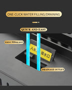 Water Vapor Fireplace Recessed Multicolour Realistic Atomized Flame 3d Electric Fireplace with Auto Water Control and Remote