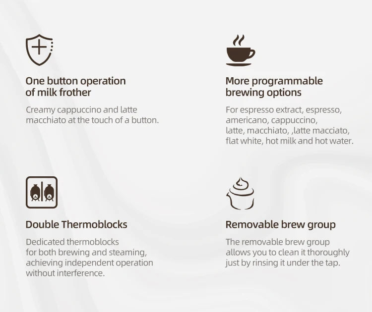 Coffee Machine Cappuccino Americano Espresso Latte Cafetera Fully Automatic Machine