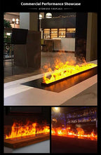 800mm Atomizing Fireplace For Living Room Multi-color Fake Flame Electronic Fireplace Home Remote Control Water Steam Fireplace