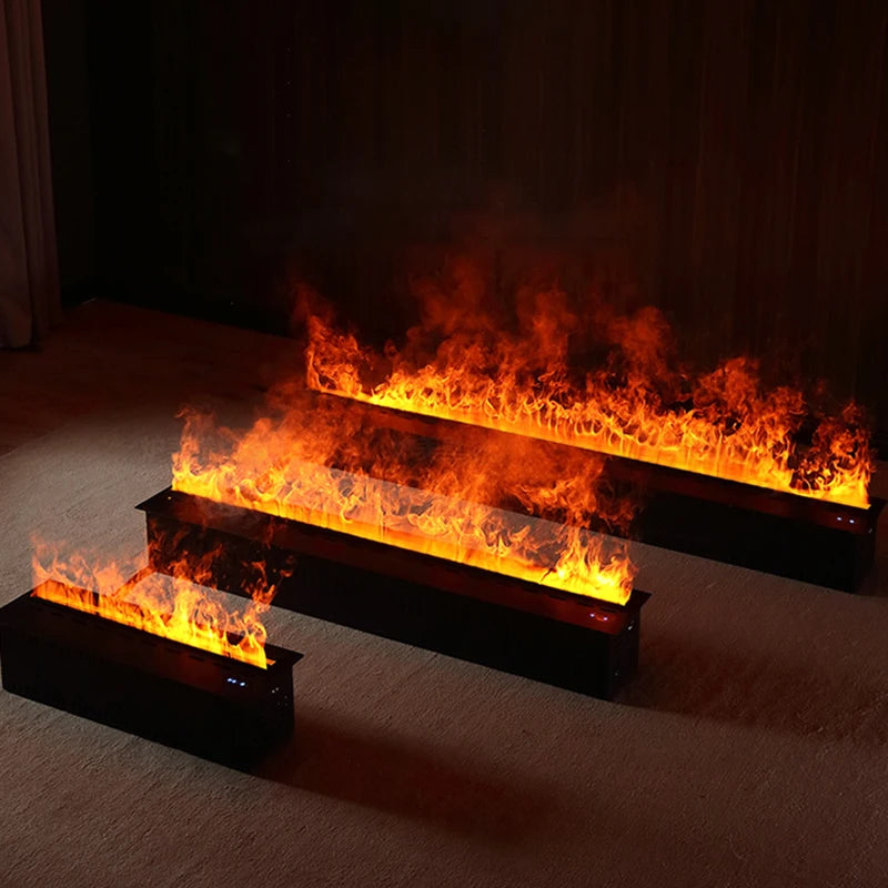 3D Water Electric Fireplace Mist Fireplace Embedded Realistic Mist Flame Remote Control APP Interior Decoration Steam Fireplace