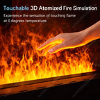 Water Electric Fireplace 3D Mist Fireplace Embedded Realistic Mist Flame Remote Control APP Interior Decoration Steam Fireplace