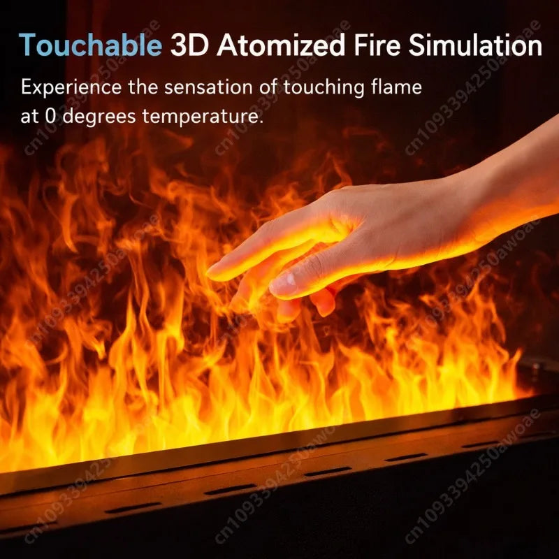 Water Electric Fireplace 3D Mist Fireplace Embedded Realistic Mist Flame Remote Control APP Interior Decoration Steam Fireplace