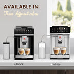 Mcilpoog M3 Automatic Espresso Coffee Machine ，Built-In Milk Frother & Tank, 7 Coffee Varieties, Touchscreen