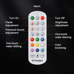 3D Water Electric Fireplace Mist Fireplace Embedded Realistic Mist Flame Remote Control APP Interior Decoration Steam Fireplace