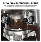 Mcilpoog M3 Automatic Espresso Coffee Machine ，Built-In Milk Frother & Tank, 7 Coffee Varieties, Touchscreen