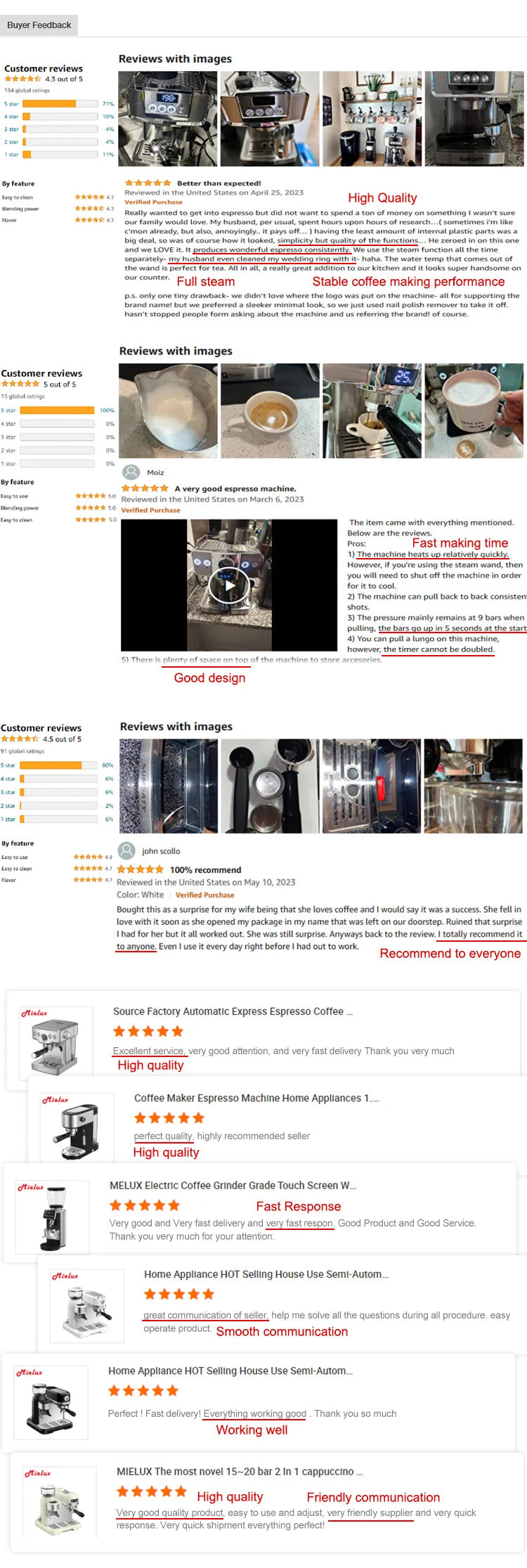 Professional Semi Automatic Expresso Coffee Machine Commercial Espresso Coffee Machines Makers