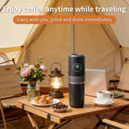 All-in-One Coffee Maker Travel-Friendly Handheld Espresso Machine with Built-in Grinder Mini Pour over Cup for Home And Outdoor