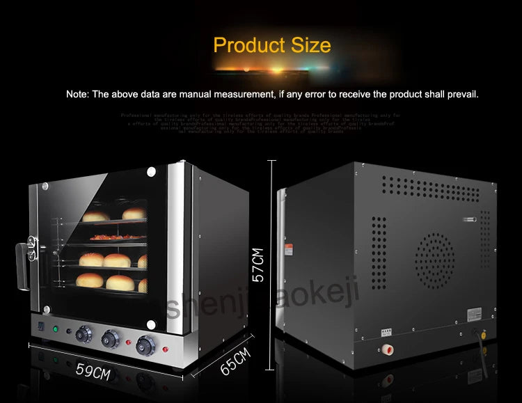 EC01F 4 trays Hot-air Convection Oven kitchen Baking oven Electric oven commercial 60L 220V 4500W
