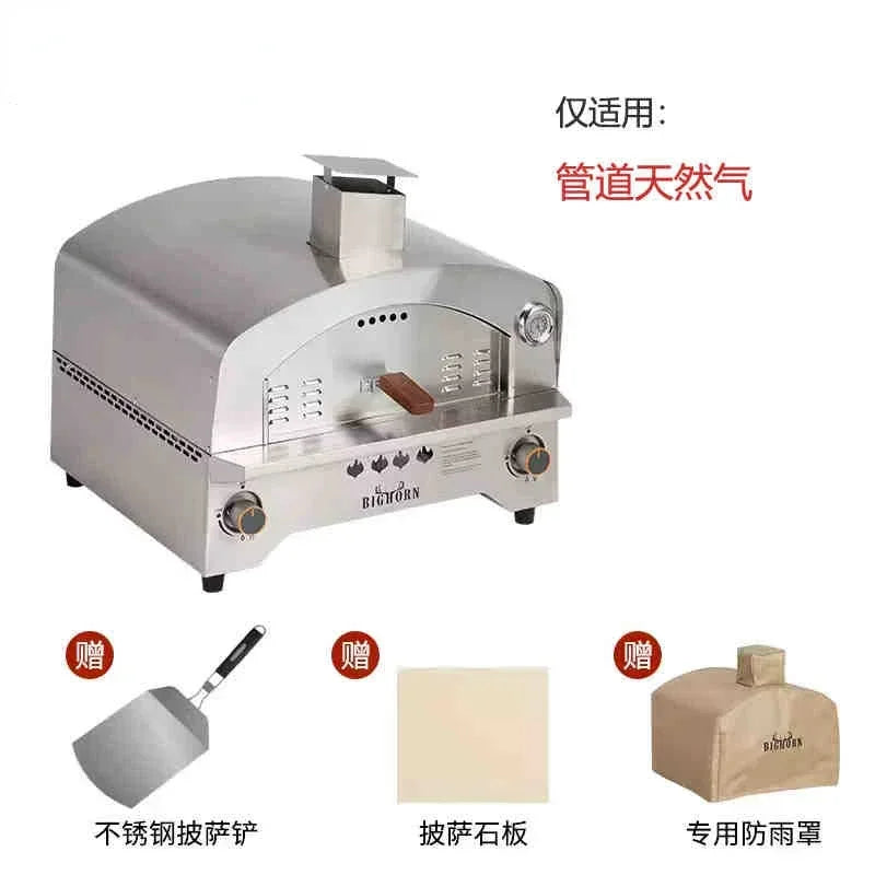 Gas Pizza Oven Outdoor with Thermometer Stainless Steel Large Traditional Kiln Pizza Oven 오븐 accessoires de cuisine forno pizza