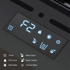 Electric LED Fireplace 3D Flame Water Vapor Steam Fire Place Auto Fill & Drain Fake Flame Fireplace for Living Room Home Decor