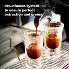 Commercial Coffee Machine CRM3120C Dual Head Coffee Machine, Independent Multi Boiler System, Adjustable Extraction Temperature