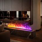 Water Electric Fireplace 3D Mist Fireplace Embedded Realistic Mist Flame Remote Control APP Interior Decoration Steam Fireplace