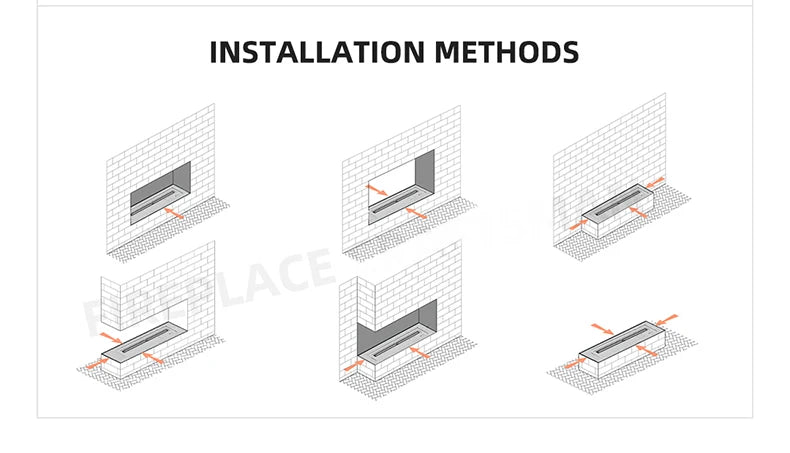 Smart 3D Atomizing Electric Fireplace - Colorful LED Steam Flame, App & Remote Control, Humidifier
