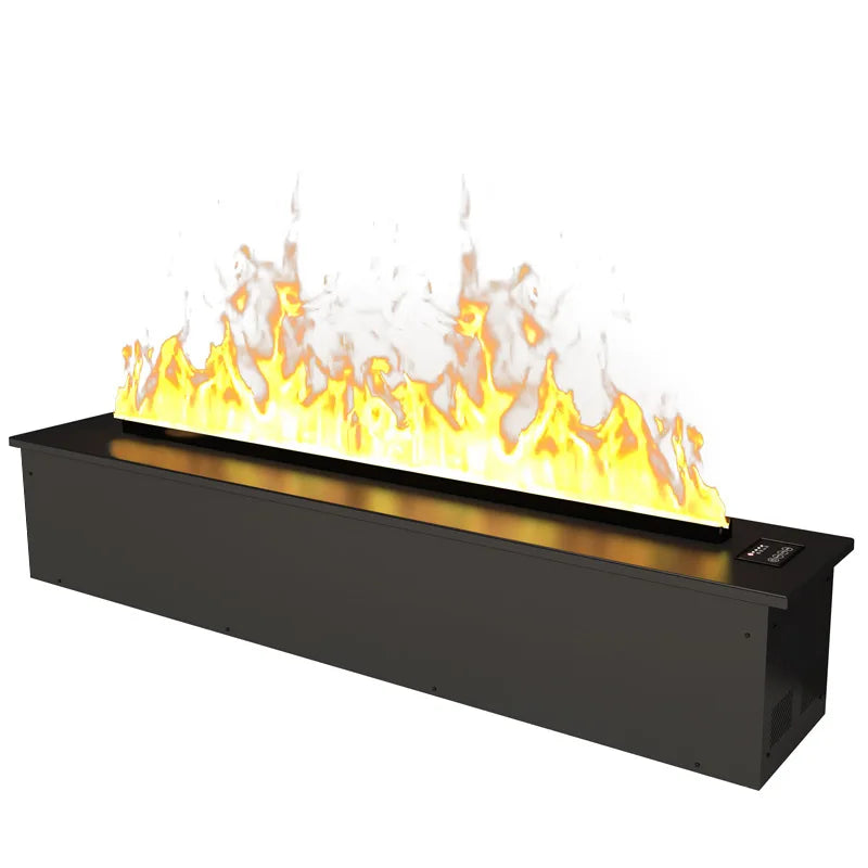 Netflix Fireplace |Smart Silent Mist Fireplac Silent Humidifier + Crackling Sound | No Gas/Wood Needed | 5-Year Warranty